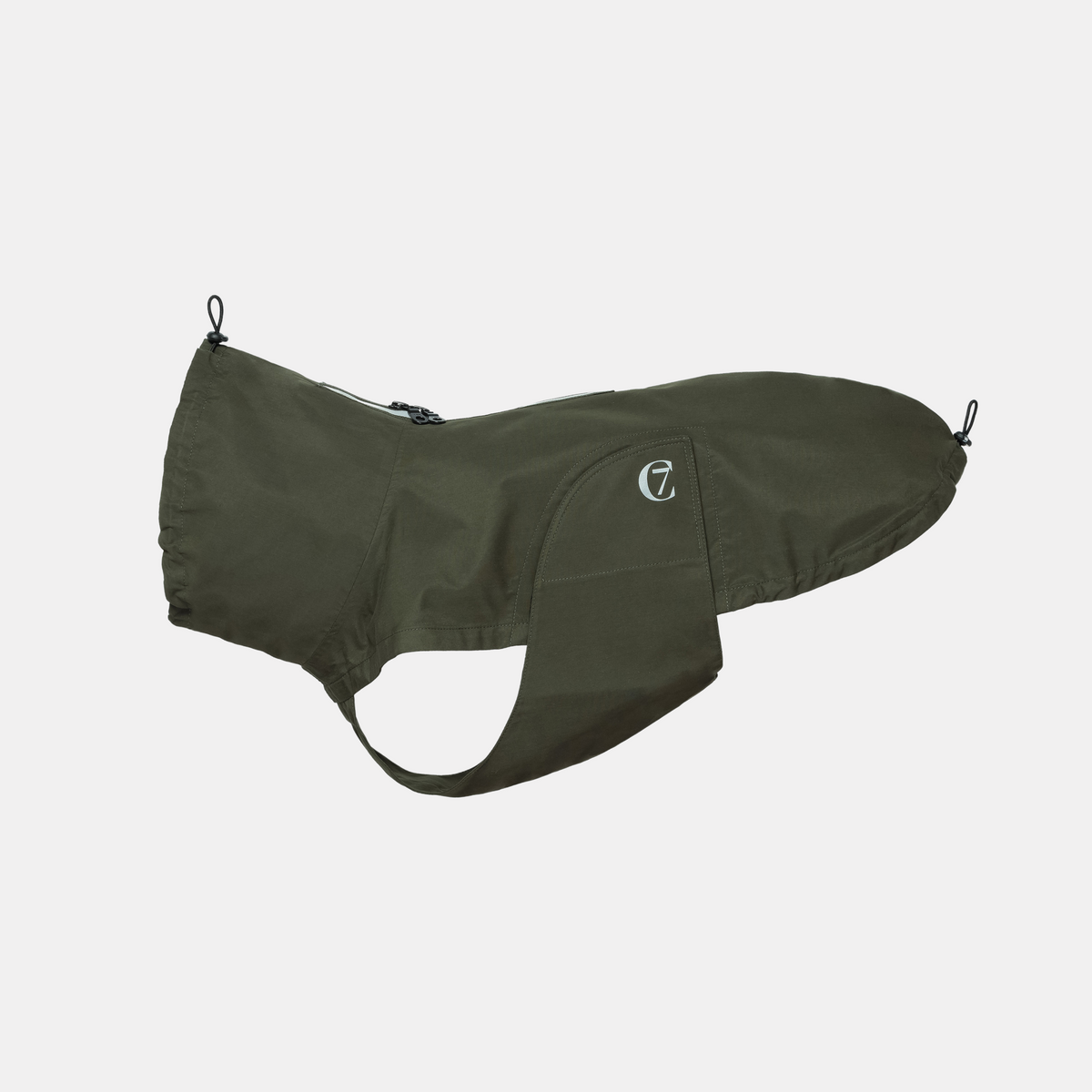 Dog Raincoat Fr. Bulldog Dublin Dark Olive